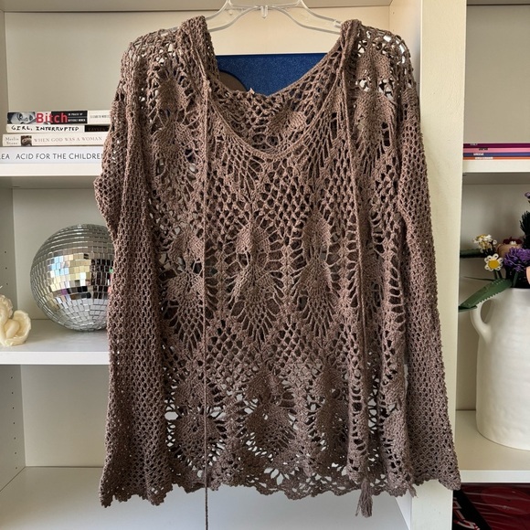 FREE PEOPLE Pacifica Crochet Hooded Sweatshirt - Picture 5 of 8